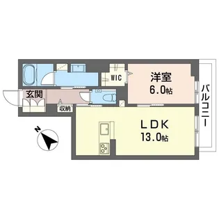 クレスト ヒルズ【1階】の間取り