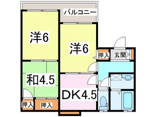 シティライフK&L【2階】の間取り