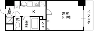 プレサンス梅田北パワーゲート【9階】の間取り