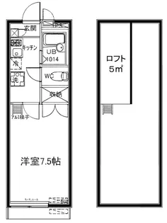 メインシティガーデン 華【1階】の間取り