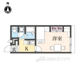 レオパレスGreenOji【2階】の間取り