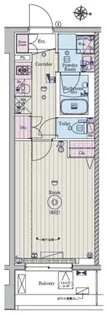 メイクスデザイン新宿【4階】の間取り
