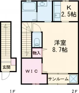 サンウェーブ【2階】の間取り