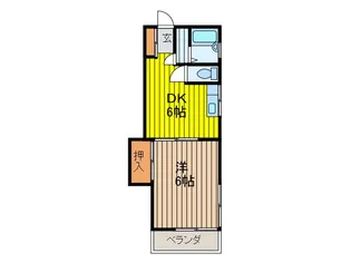 武蔵屋弐番館【2階】の間取り