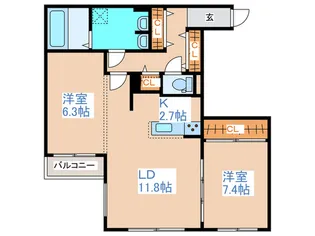 CRESTOPIA【4階】の間取り