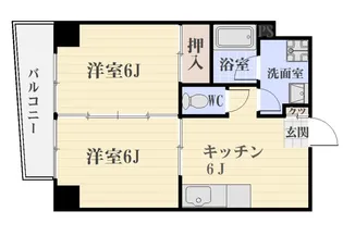 夏迫マンション【3階】の間取り