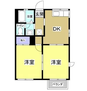 パークハイムIZUMI A【2階】の間取り