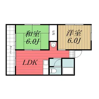 アイランドコーポ【1階】の間取り