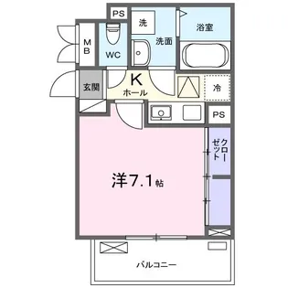 ヒカルサ東川口サウス【1階】の間取り
