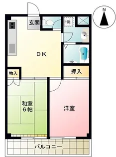 ウカジビル【2階】の間取り