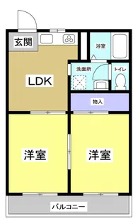 太陽ハイツ【2階】の間取り