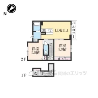 ブランドール【2階】の間取り