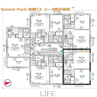 Forest Park 南郷13【3階】の間取り