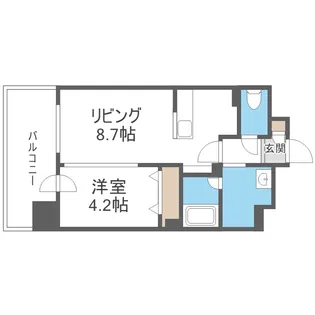 ウエリスアーバン円山北3条【5階】の間取り