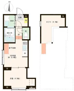 LOFTRIA Kameari【1階】の間取り
