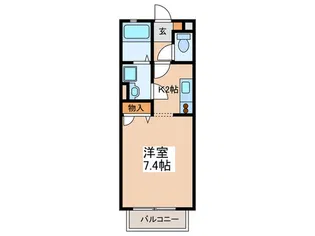 グランディール大下【1階】の間取り