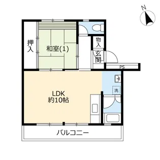 UR西菅田【4階】の間取り