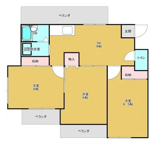 フレックス新百合【2階】の間取り
