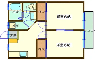カームメゾン【2階】の間取り
