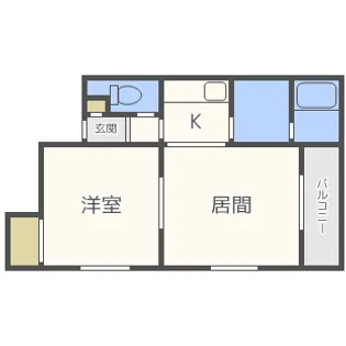 モデュロール山の手【2階】の間取り