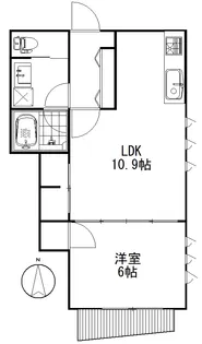 東京都杉並区永福4【アパート】の間取り