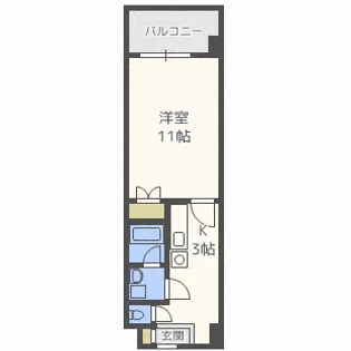 ING北大前【7階】の間取り