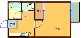 グリーンハイツ205号室号室【2階】の間取り
