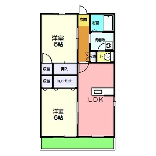 シティハイム・アークヒルズK C棟【2階】の間取り