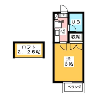 東光ハイツ【2階】の間取り
