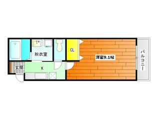 フジパレス里【1階】の間取り