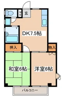 神奈川県小田原市久野【マンション】の間取り
