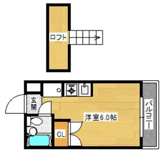 パラドール三筋【4階】の間取り