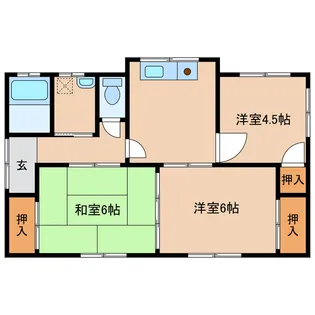 宮崎県都城市郡元町【一戸建】の間取り