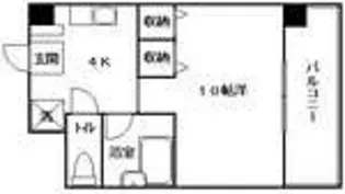 メゾンオートー【4階】の間取り