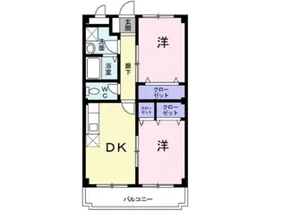 プレジデントふれあい【3階】の間取り