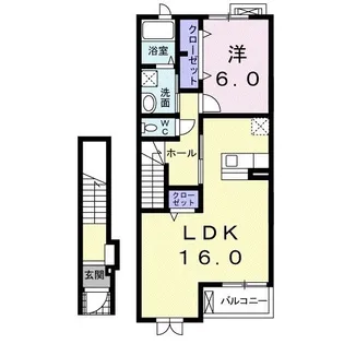 グラース・ミニョン I【2階】の間取り