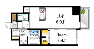 I-STAGE住吉町【2階】の間取り