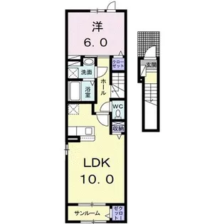 サニー北山【2階】の間取り
