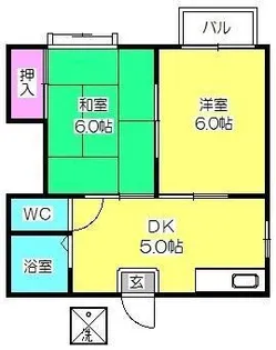 アートイン シングIII【2階】の間取り