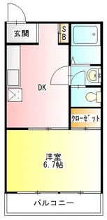 神奈川県小田原市荻窪【マンション】の間取り