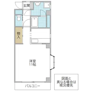 リバーサイド村山【3階】の間取り