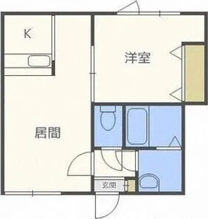 リバーサイドパーク厚別【3階】の間取り