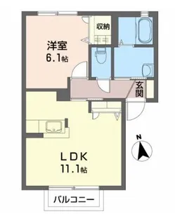 ラシェール【2階】の間取り