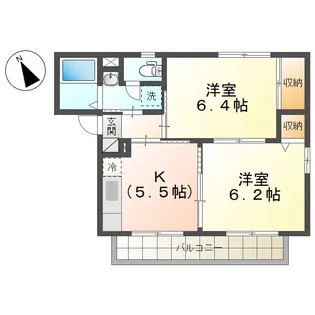 グランシード21C【2階】の間取り