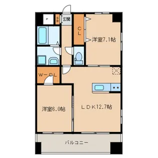 マーブル リヌーキー II【3階】の間取り