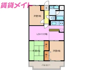 センチュリーハイランド【8階】の間取り