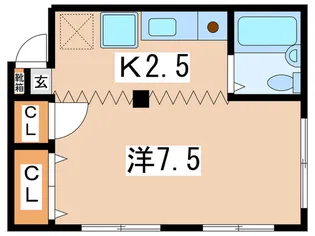 ハイツ秋【2階】の間取り