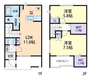 ティアコートg Bの間取り