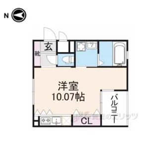 1Rの間取り画像