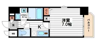 グレンパーク内本町【6階】の間取り